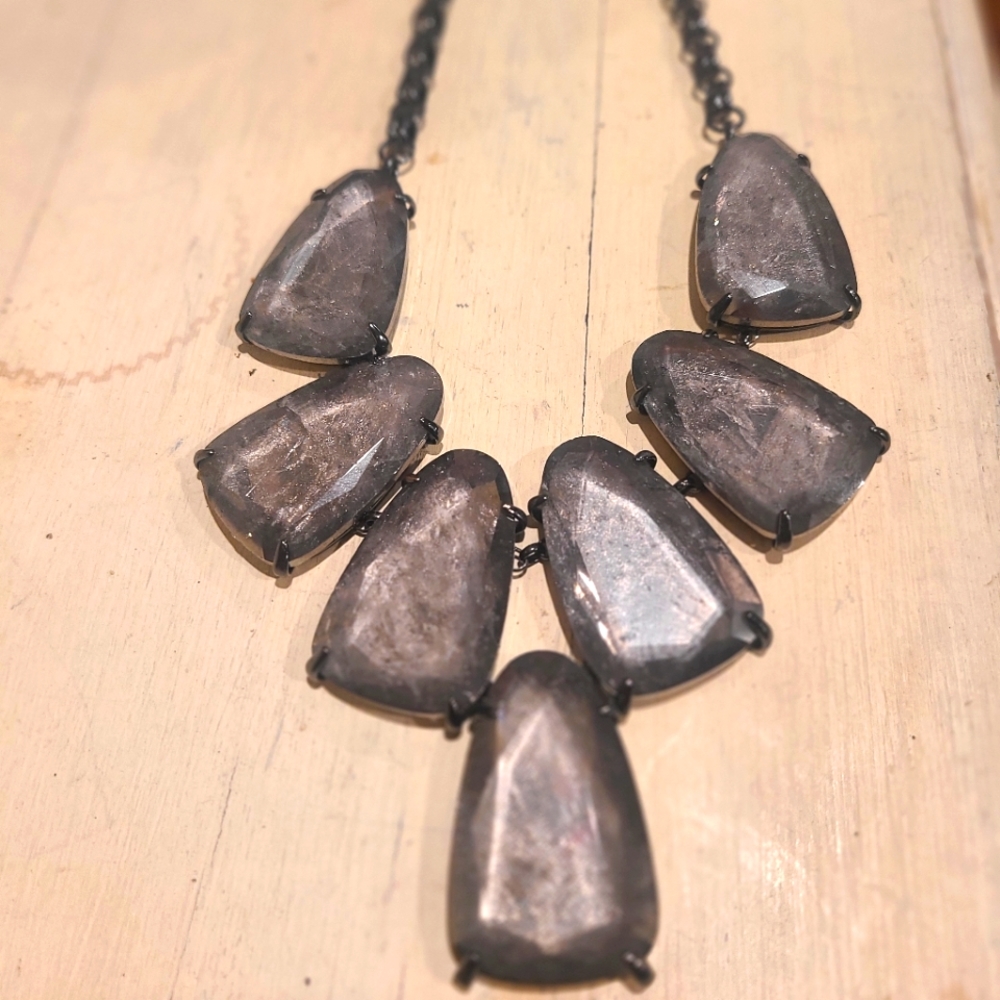 Retired Kendra Scott Harlow in mirror rock and gunmetal